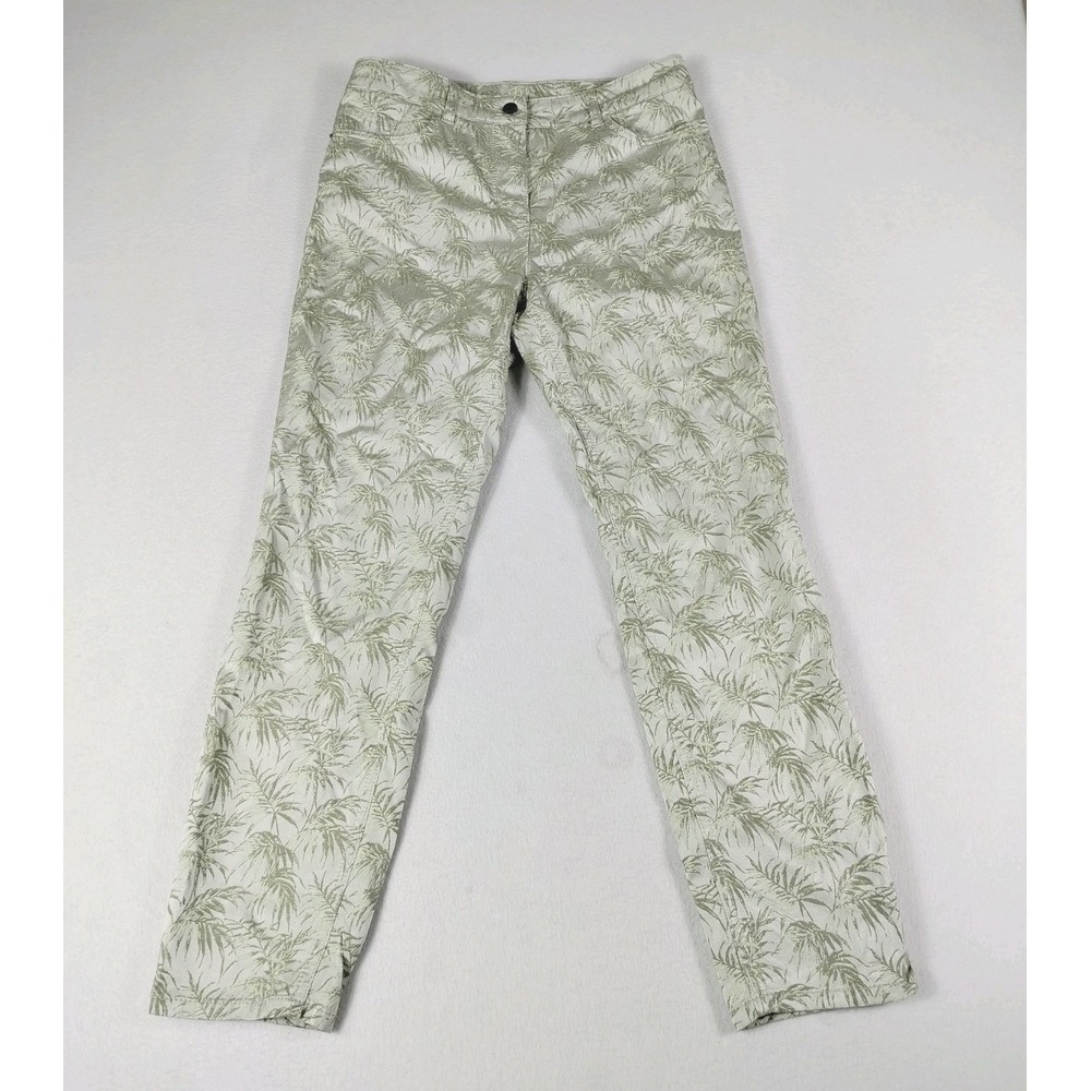 MADELEINE Jeans Women's Size 8 Green All‎ Over Floral Print Bloomcore Mid Rise